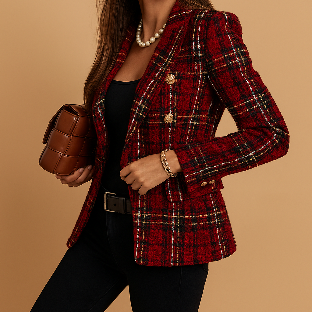 Montrel™ | Blazer à rayures croisé pour femmes
