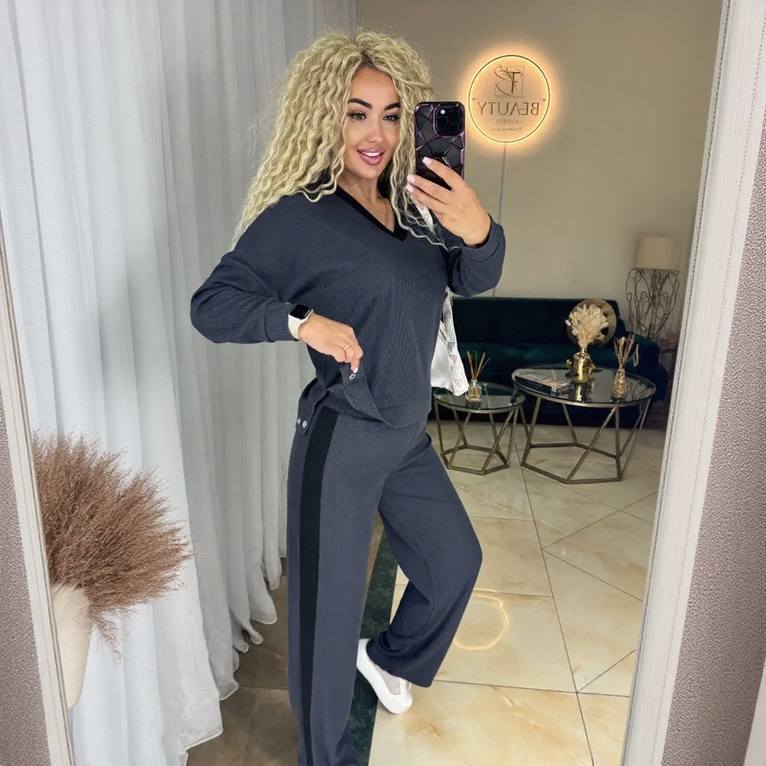 Lucy I Costume d'hiver avec col en V